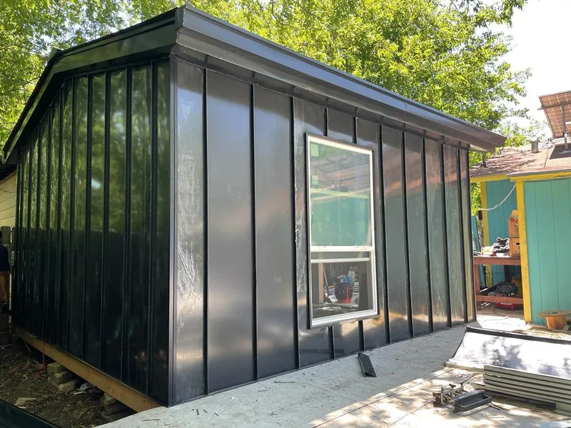 Black standing seam metal wall panels for Metal Roof Installation in Wauchula